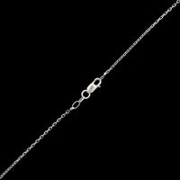 14K White Gold Estate Diamond Pendant Necklace
