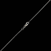14K White Gold Estate Diamond Halo Pendant Necklace