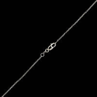 14K White Gold Estate Diamond Halo Pendant Necklace
