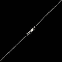 14K White Gold Estate Diamond Circle Pendant Necklace