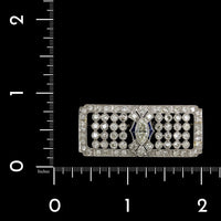 Art Deco Platinum Estate Diamond Pin