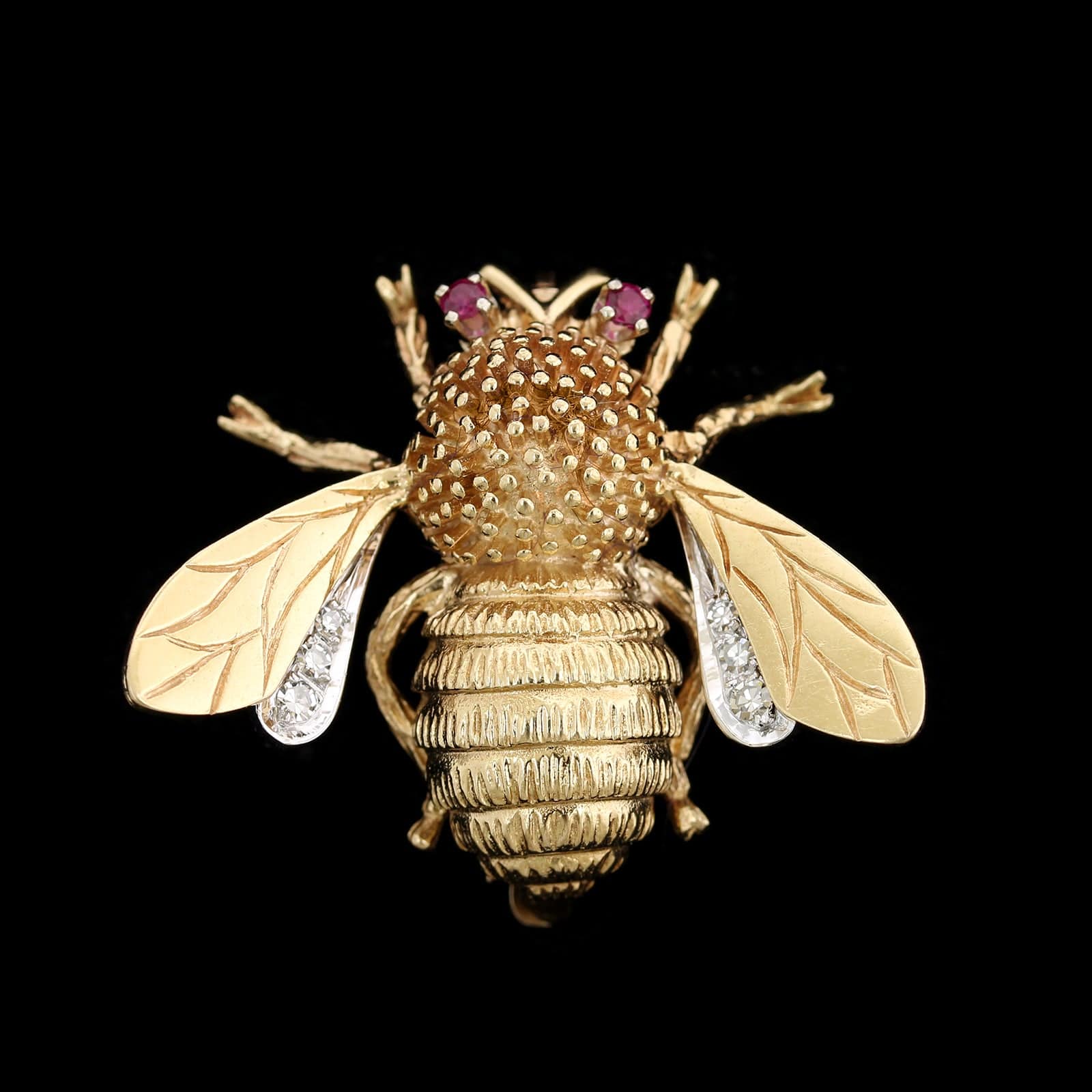 Carl D. Lindstrom 14K Yellow Gold Estate Bee Pin