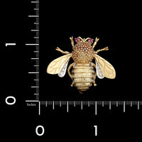 Carl D. Lindstrom 14K Yellow Gold Estate Bee Pin