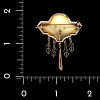 Vintage Victorian 10K Yellow Gold Estate Pin