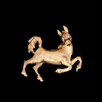 14K Yellow Gold Estate Donkey Pin