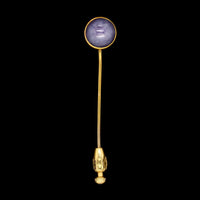 Antique 14K Yellow Gold Estate Star Ruby Stickpin