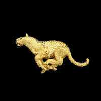 Tiffany &amp; Co. 18K Yellow Gold Estate Leopard Pin Brooch