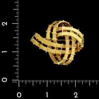 Tiffany & Co. 18K Yellow Gold Estate Knot Brooch