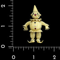 18K Yellow Gold Estate Clown Pin