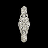 Art Deco Marcus & Co. Platinum Diamond Pin