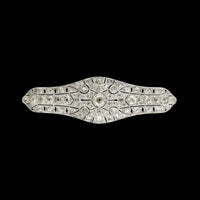Art Deco Marcus & Co. Platinum Diamond Pin