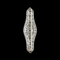Art Deco Marcus & Co. Platinum Diamond Pin