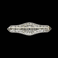 Art Deco Marcus & Co. Platinum Diamond Pin