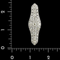 Art Deco Marcus & Co. Platinum Diamond Pin