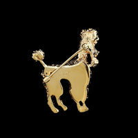 Ruser 14K Yellow Gold Estate Poodle Pin