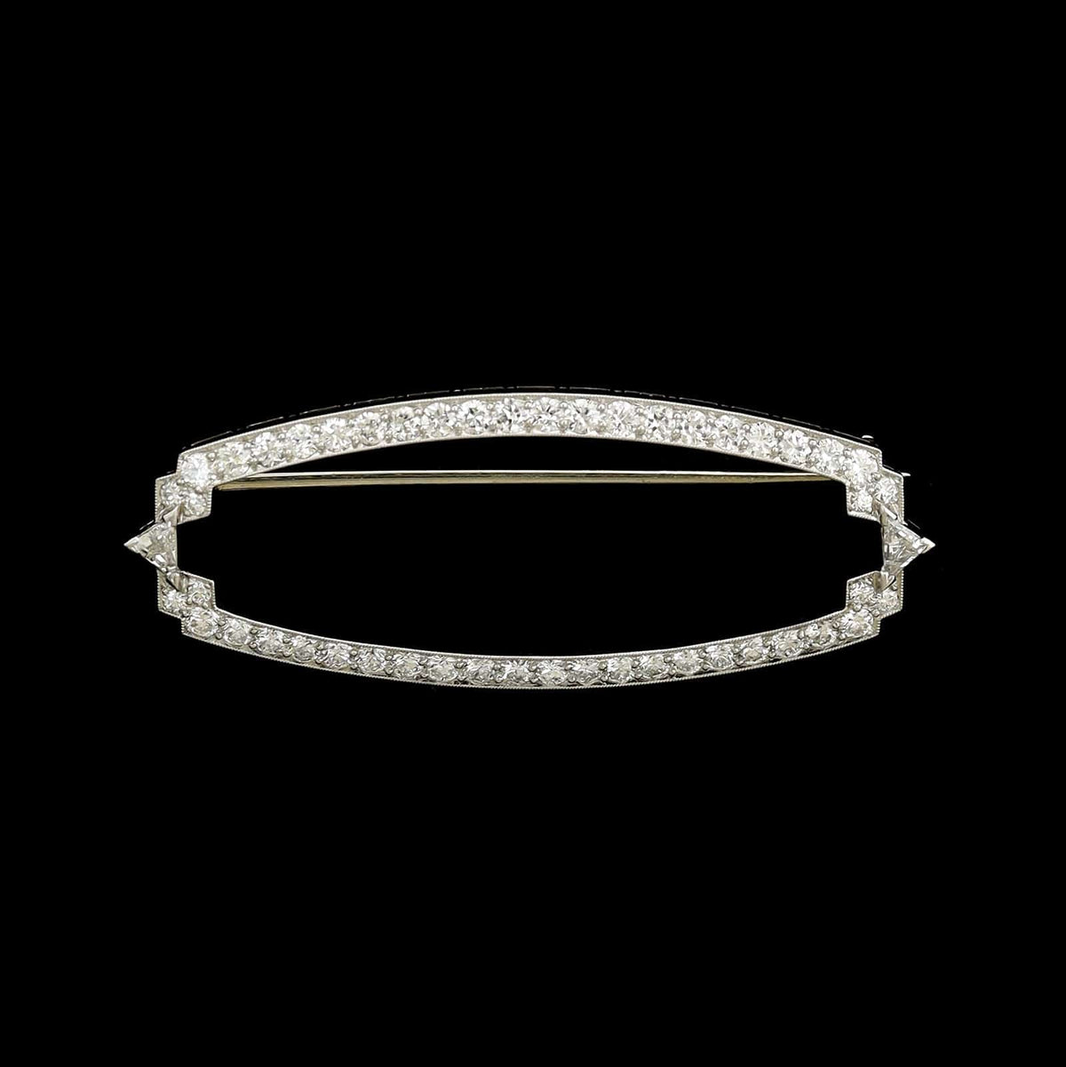 Art Deco Raymond Yard Platinum Estate Diamond Pin