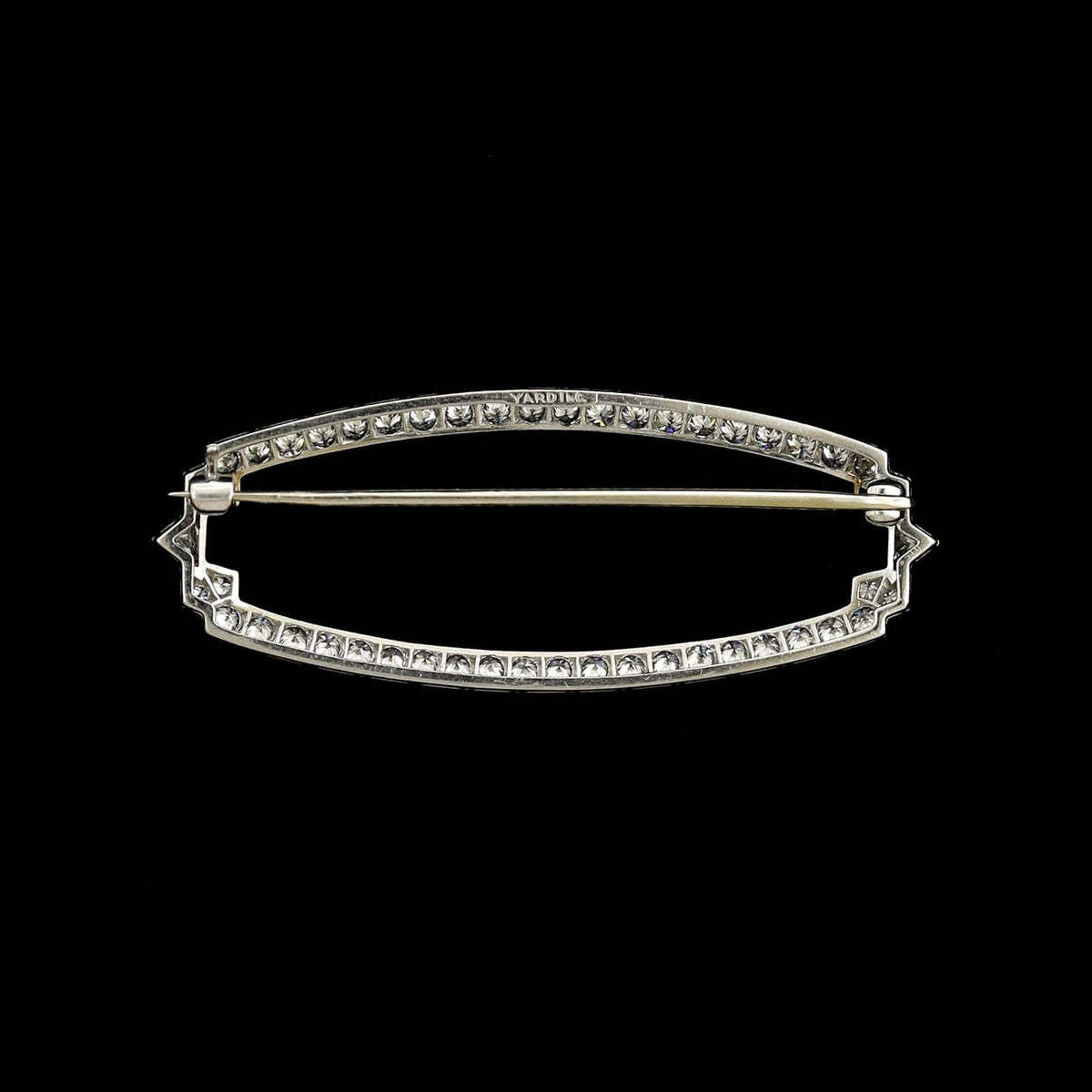 Art Deco Raymond Yard Platinum Estate Diamond Pin