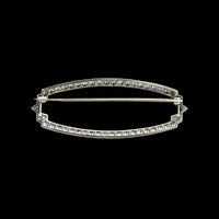 Art Deco Raymond Yard Platinum Estate Diamond Pin