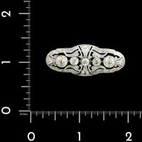 Antique Platinum Estate Diamond Pin