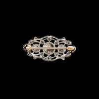 Antique Platinum Estate Diamond Pin