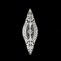 Antique Platinum Estate Diamond Pin