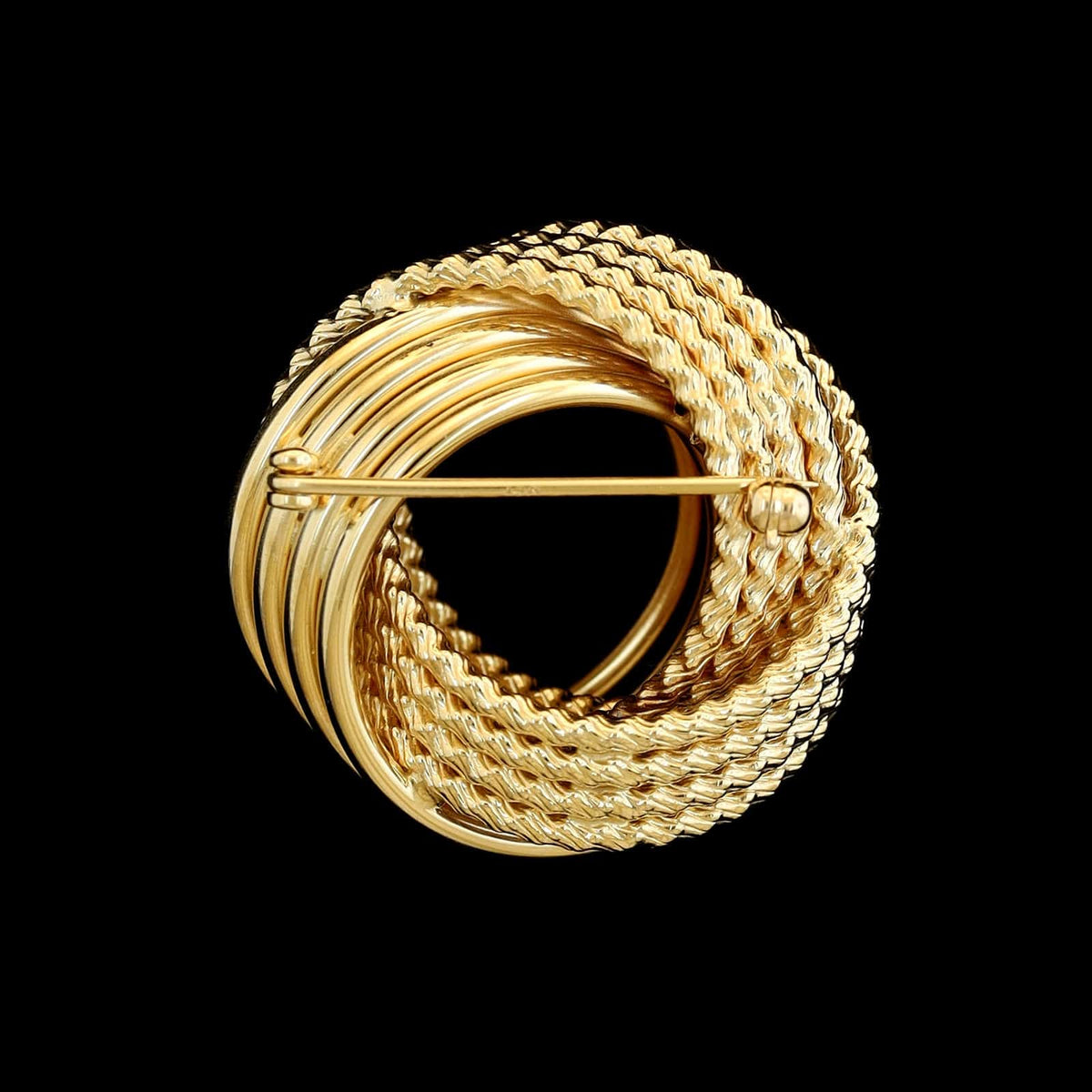 14K Yellow Gold Estate Knot Pin