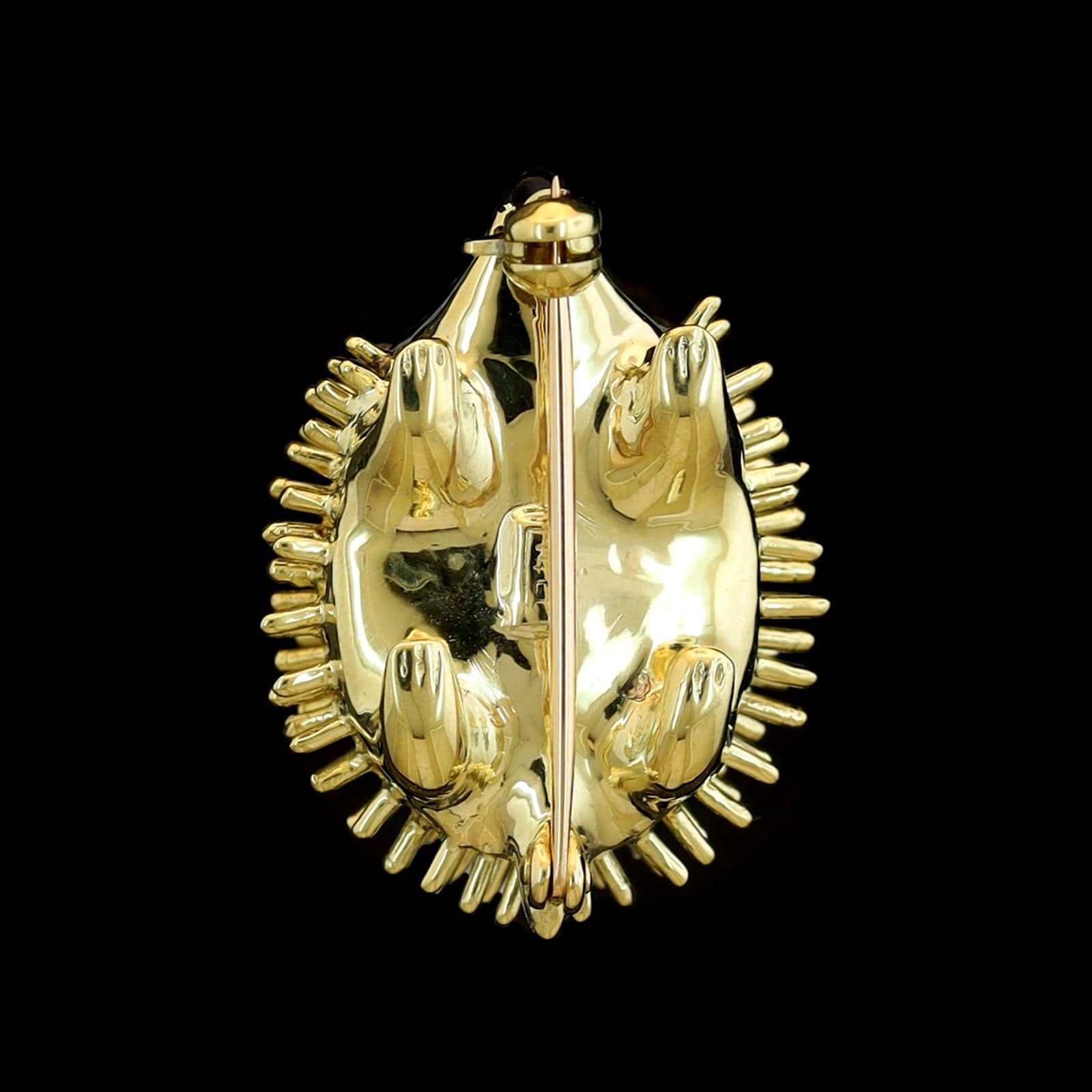 14K Yellow Gold Estate Hedgehog Pin