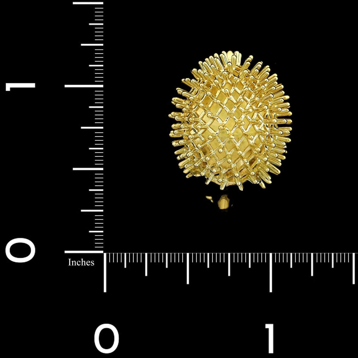 14K Yellow Gold Estate Hedgehog Pin