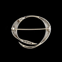 18K White Gold Estate Diamond Pin