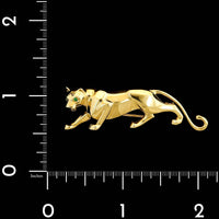 Cartier 18K Yellow Gold Estate Panther Pin