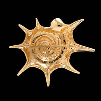 14K Yellow Gold Estate Starshell Pin