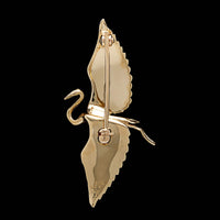 A.G.A. Correa & Sons 14K Yellow Gold Estate Great Blue Heron Pin Pendant