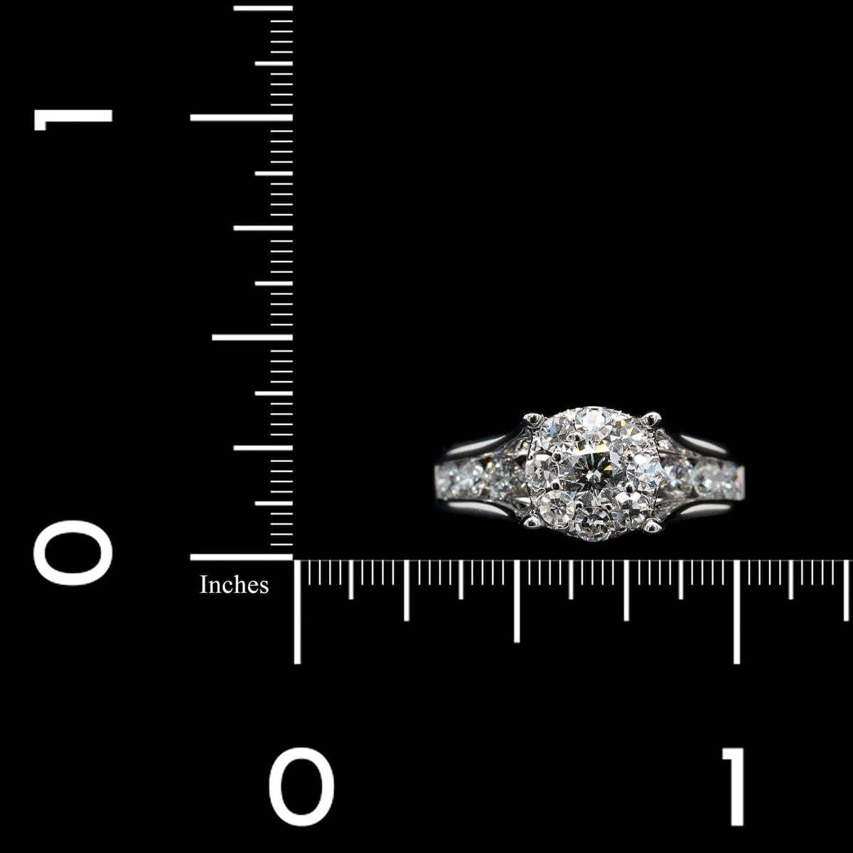 14K White Gold Estate Diamond Ring
