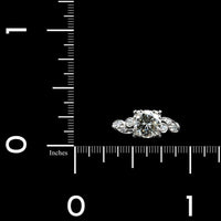 Platinum Estate Diamond Solitaire Engagement Ring