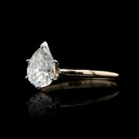 14K Two-tone Gold Estate Diamond Solitaire Engagement Ring