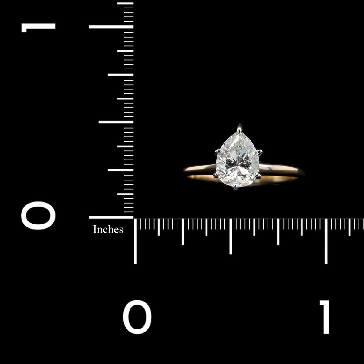 14K Two-tone Gold Estate Diamond Solitaire Engagement Ring