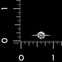 Tiffany & Co. Platinum Estate Diamond Solitaire Engagement Ring