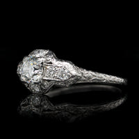 Vintage Platinum Estate Diamond Engagement Ring