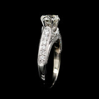 18K White Gold Estate Diamond Engagement Ring