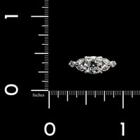 Vintage 14K White Gold Estate Diamond Engagement Ring