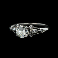 Vintage Platinum Estate Diamond Engagement Ring