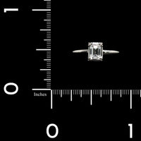14K White Gold Estate Diamond Solitaire Engagement Ring