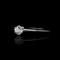 Tiffany & Co. Platinum Estate Diamond Solitaire Engagement Ring