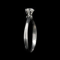 Tiffany & Co. Platinum Estate Diamond Solitaire Engagement Ring