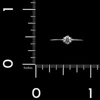Tiffany & Co. Platinum Estate Diamond Solitaire Engagement Ring