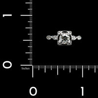 Vintage 14K White Gold Estate Diamond Engagement Ring