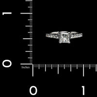 14K White Gold Estate Diamond Engagement Ring