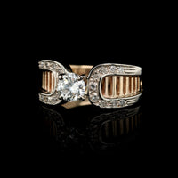 14K Yellow Gold Estate Diamond Ring