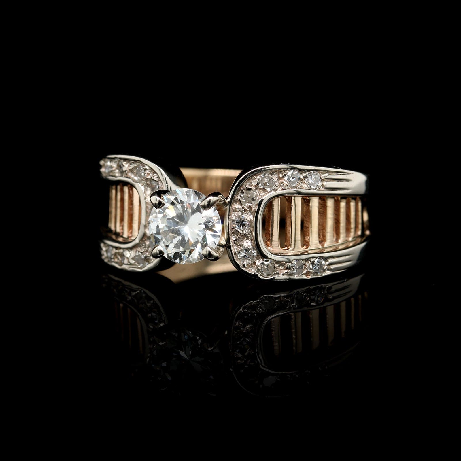 14K Yellow Gold Estate Diamond Ring