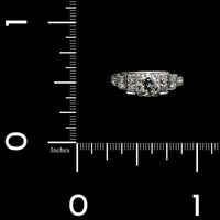 Vintage 14K White Gold Estate Diamond Engagement Ring